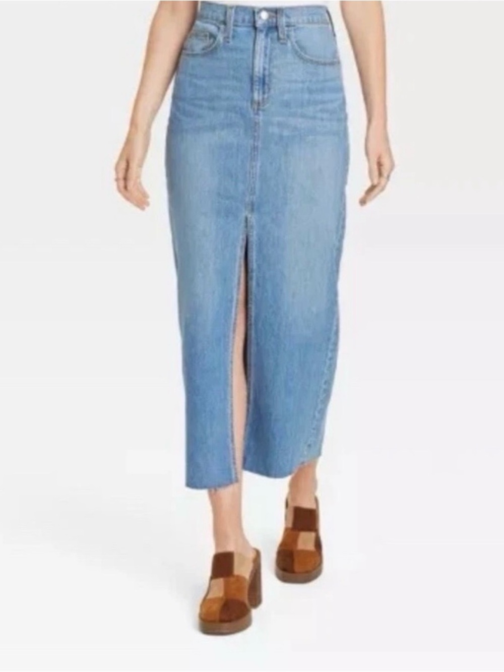 Universal Thread Denim Midi Skirt